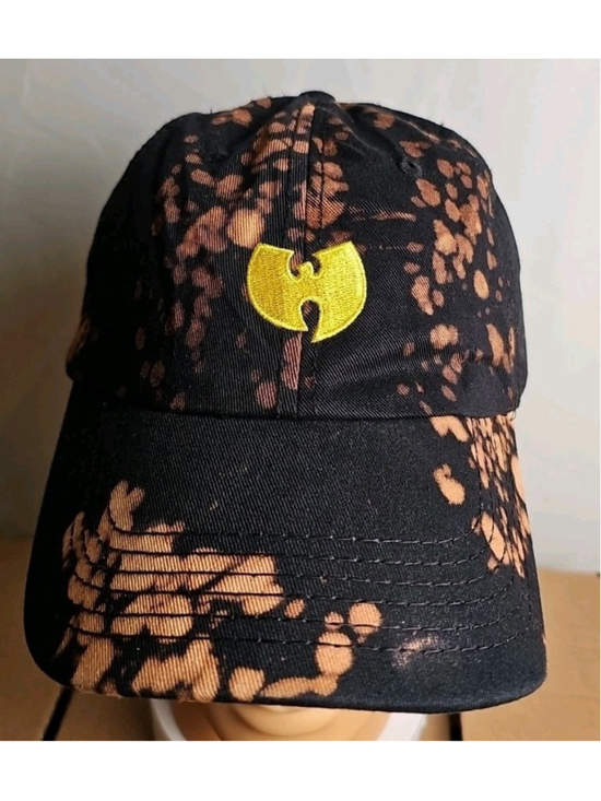 Wutang Brand Limited Other - Wu-Tang Clan Baseball Cap Tie-Dye Black Embroidered Logo Adjustable Strap